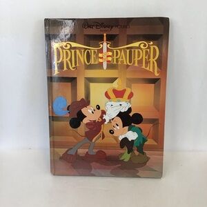 VTG 90's Classic Walt Disney PRINCE AND THE PAUPER MICKEY Kids Book